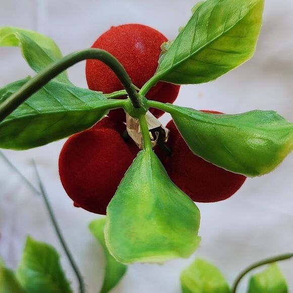 Vintage 70's Felted Fruit Decorating Picks - Picture 5 of 11